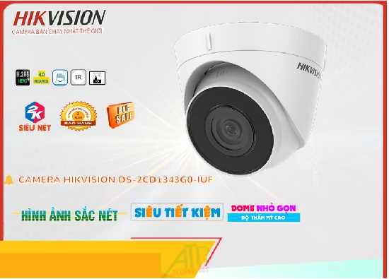 Lắp đặt camera Camera DS-2CD1343G0-IUF  Hikvision Giá rẻ