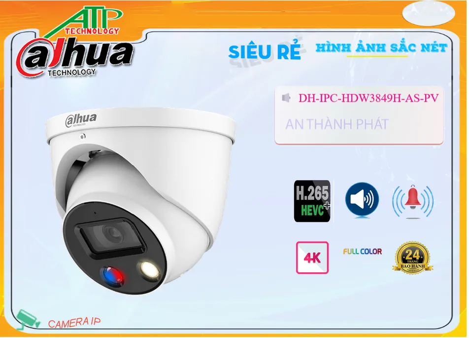 Camera Dahua DH-IPC-HDW3849H-AS-PV,thông số DH-IPC-HDW3849H-AS-PV,DH-IPC-HDW3849H-AS-PV Giá rẻ,DH IPC HDW3849H AS
