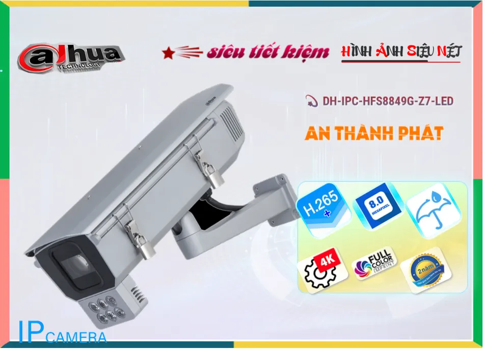 Camera Dahua DH,IPC,HFS8849G,Z7,LED,DH IPC HFS8849G Z7 LED,Giá Bán DH,IPC,HFS8849G,Z7,LED sắc nét Dahua