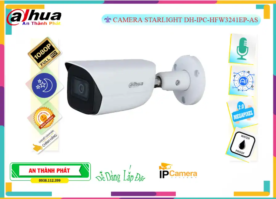 Camera dahua DH-IPC-HFW3241EP-AS,Giá DH-IPC-HFW3241EP-AS,DH-IPC-HFW3241EP-AS Giá Khuyến Mãi,bán