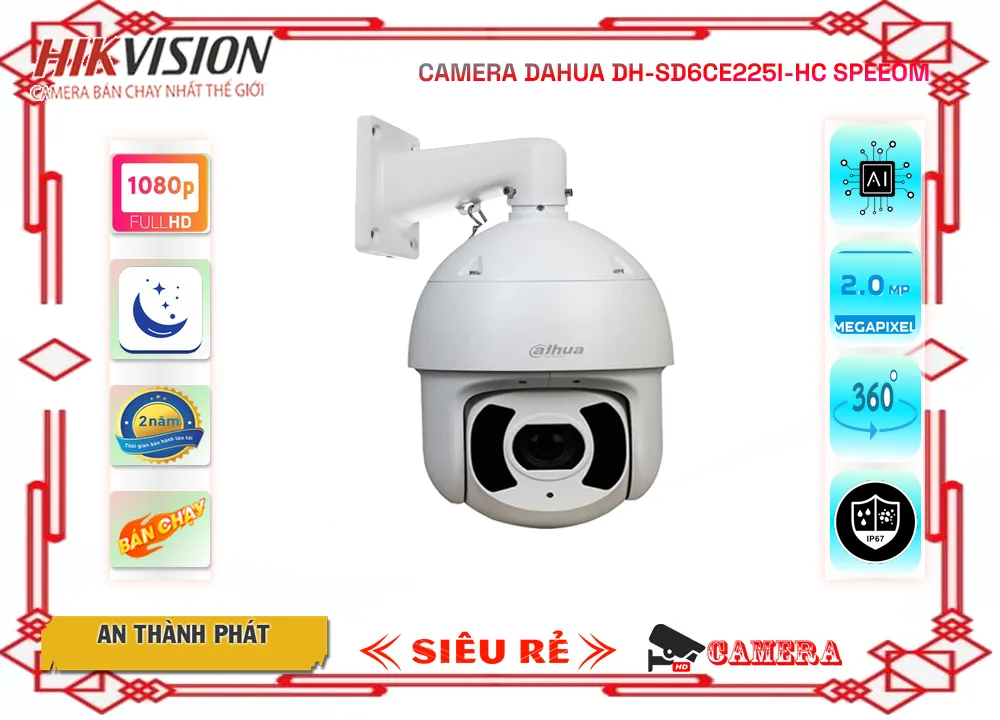 DH SD6CE225I HC,Camera Speedom DH-SD6CE225I-HC Dahua,Chất Lượng DH-SD6CE225I-HC,Giá DH-SD6CE225I-HC,phân phối