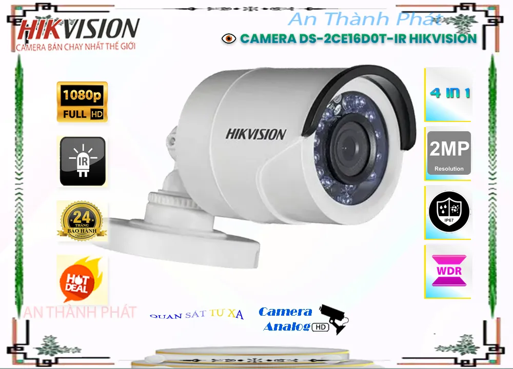 Camera Hikvision Giá rẻ DS-2CE16D0T-IR,Giá DS-2CE16D0T-IR,DS-2CE16D0T-IR Giá Khuyến Mãi,bán