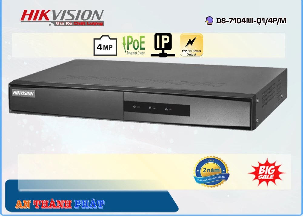 Đầu Ghi Hikvision DS,7104NI,Q1/4P/M,DS 7104NI Q1/4P/M,Giá Bán DS,7104NI,Q1/4P/M sắc nét Hikvision ,DS,7104NI,Q1/4P/M