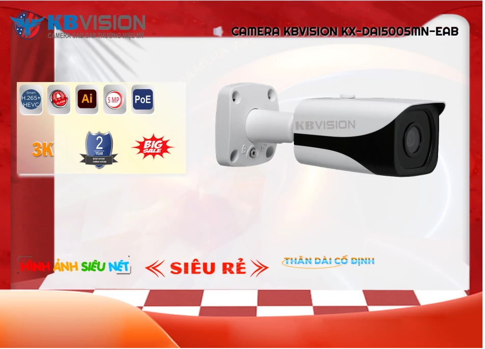 Camera Kbvision KX-DAi5005MN-EAB,KX DAi5005MN EAB,Giá Bán KX-DAi5005MN-EAB,KX-DAi5005MN-EAB Giá Khuyến