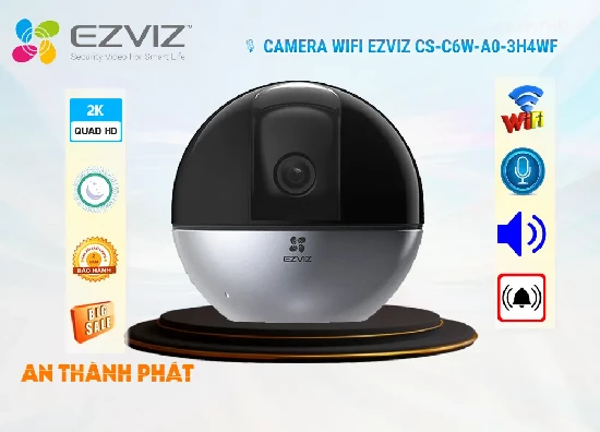 Camera Wifi Ezviz Xoay 360 CS-C6W-A0-3H4WF