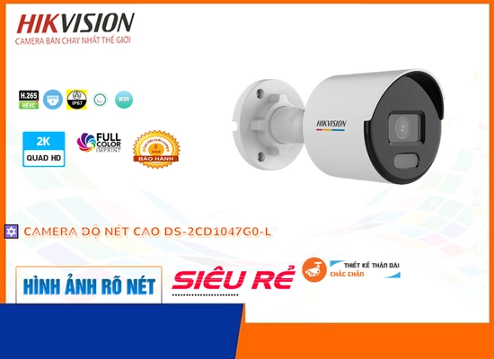 Lắp đặt camera Camera IP DS-2CD1047G0-L Hikvision đang khuyến mãi