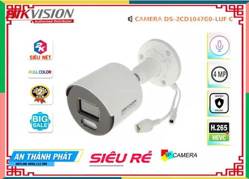 Lắp đặt camera DS-2CD1047G0-LUFC  Hikvision Hình Ảnh Đẹp ❇ 