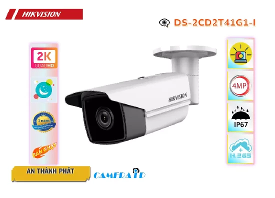 Lắp đặt camera ✮  DS-2CD2T41G1-I Camera An Ninh Hikvision