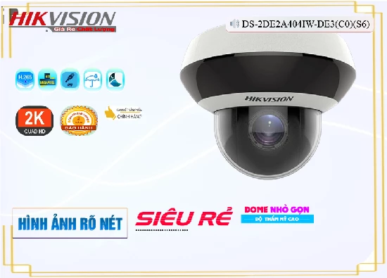 Lắp đặt camera Camera  Hikvision DS-2DE2A404IW-DE3(C0)(S6)