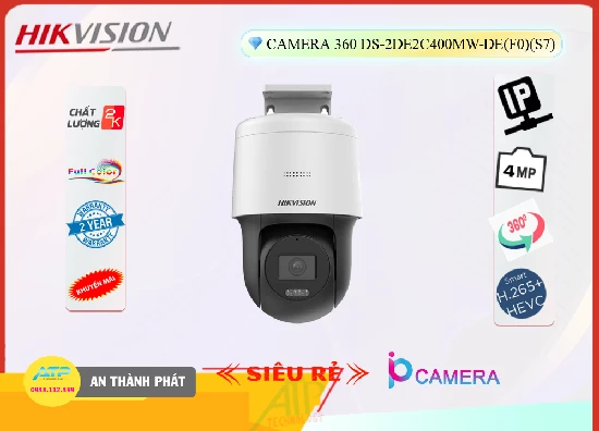Lắp đặt camera Camera An Ninh  Hikvision DS-2DE2C400MW-DE(F0)(S7) Sắc Nét