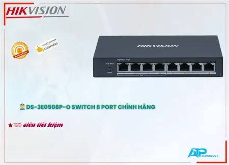 Lắp đặt camera Switch Hikvision DS-3E0508P-O