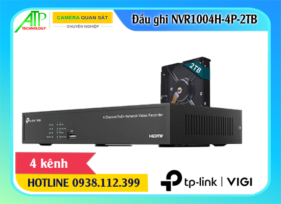 VIGI NVR1004H-4P-2TB, Đầu ghi NVR1004H-4P-2TB, NVR1004H-4P-2TB, VIGI NVR1004H-4P-2TB, NVR1004H-4P-2TB, VIGI NVR1004H-4P-2T, NVR1004H-4P-2TB lưu trữ 2TB
