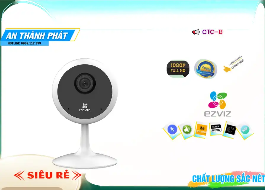Camera C1C-B Wifi Ezviz Thiết kế Đẹp, Chất Lượng C1C-B,C1C-B Công Nghệ Mới ,C1C-BBán Giá Rẻ ,C1C B,C1C-B Giá Thấp Nhất