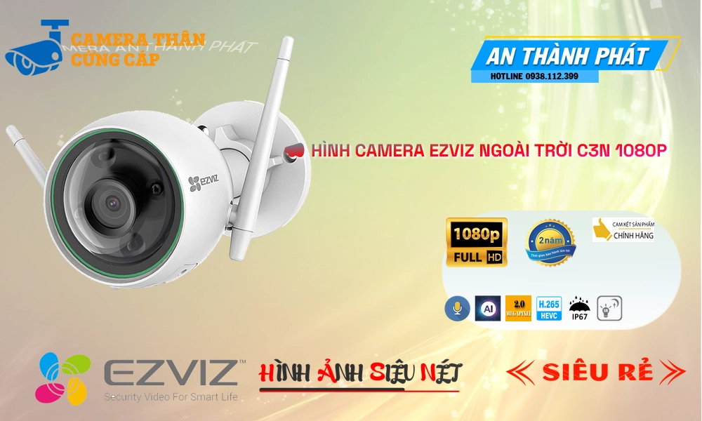 C3N 1080P Camera IP Wifi Wifi Ezviz Chức Năng Cao Cấp