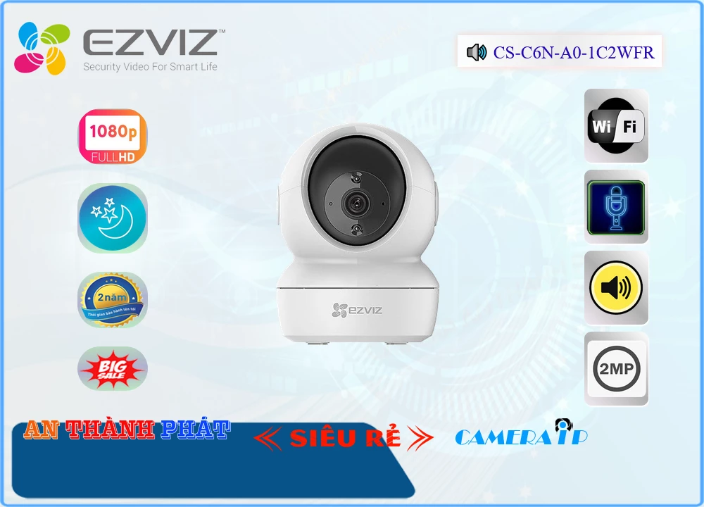 Camera Wifi Ezviz CS-C6N-A0-1C2WFR,Giá CS-C6N-A0-1C2WFR,phân phối CS-C6N-A0-1C2WFR,CS-C6N-A0-1C2WFRBán Giá Rẻ,Giá Bán