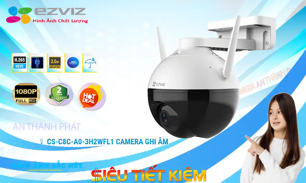 CS-C8C-A0-3H2WFL1 sắc nét Wifi Ezviz CS-C8C-A0-3H2WFL1 sắc nét Wifi Ezviz