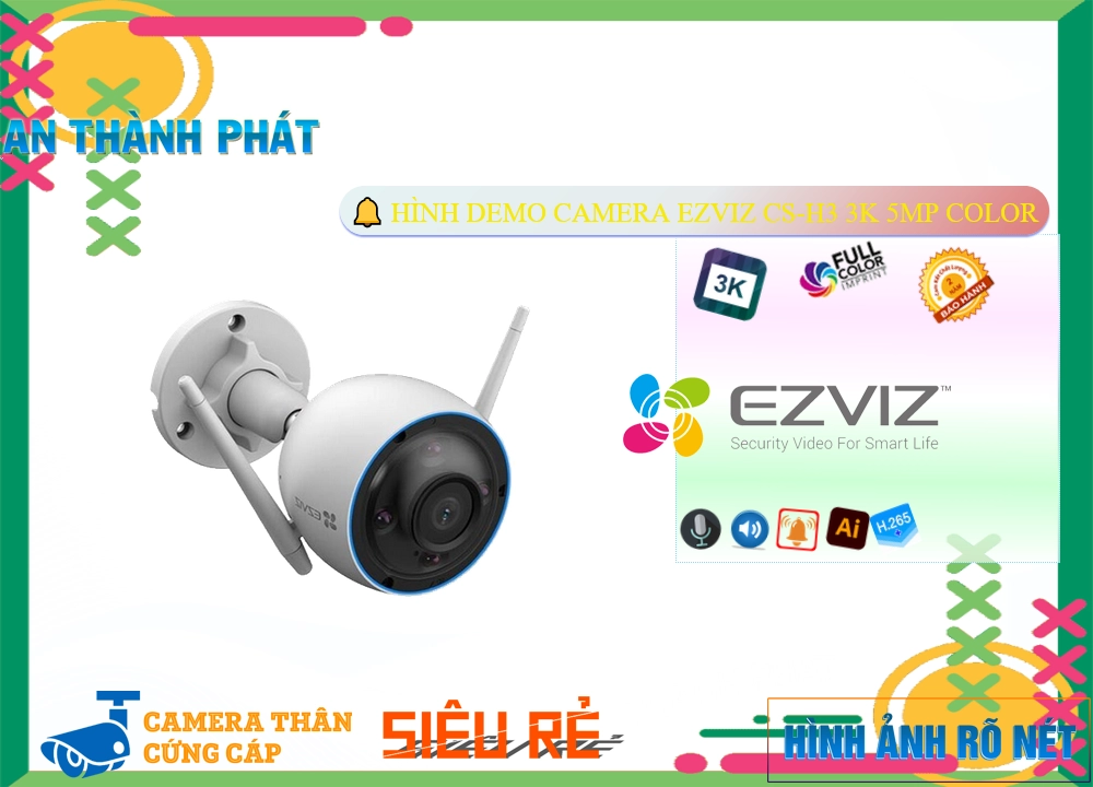❇ Camera CS-H3 3K 5MP Color Wifi,Giá CS-H3 3K 5MP Color,CS-H3 3K 5MP Color Giá Khuyến Mãi,bán CS-H3 3K 5MP Color, Wifi