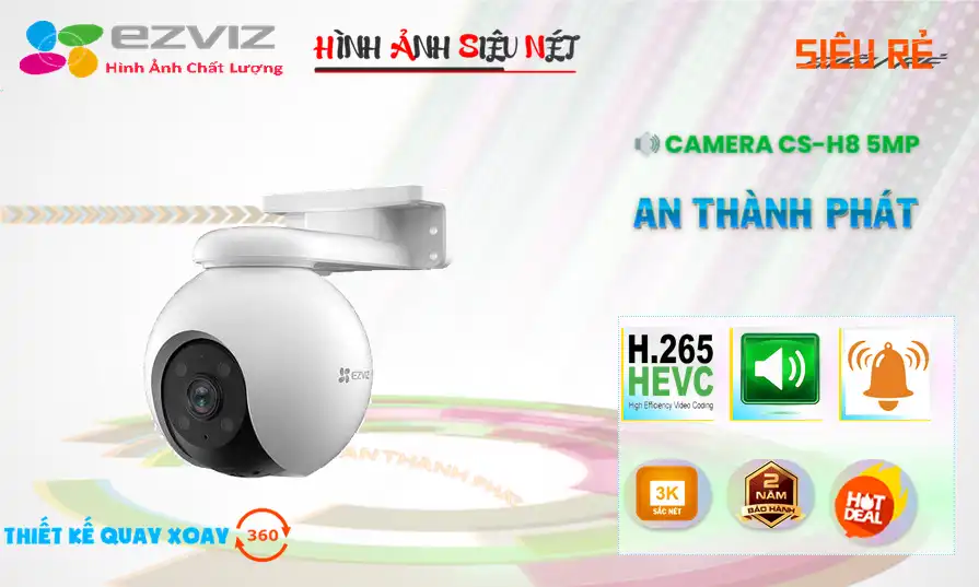 Camera Ezviz <b>CS-H8 3K 5MP</b>