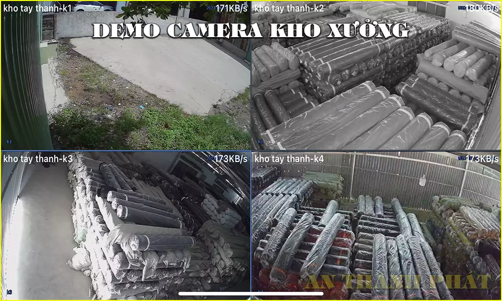 Còn dưới đây là hình ảnh thực tế công trình chúng tôi dã lắp đặt thành công tại một nhà kho tại quận tân bình. Hình camera đã thấy được bao quát toàn bộ kho xưởng. (Hình ảnh đã được chủ nhà cho phép làm hình demo sản phẩm). 