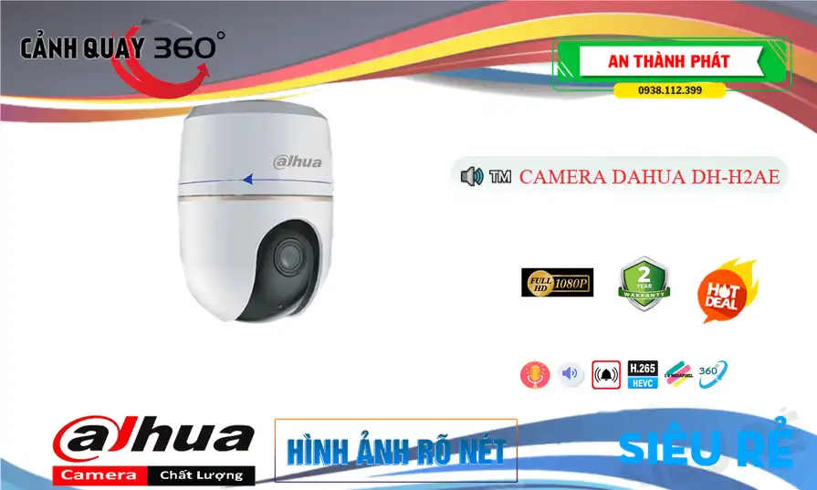 DH-H2AE Camera  Dahua Thiết kế Đẹp