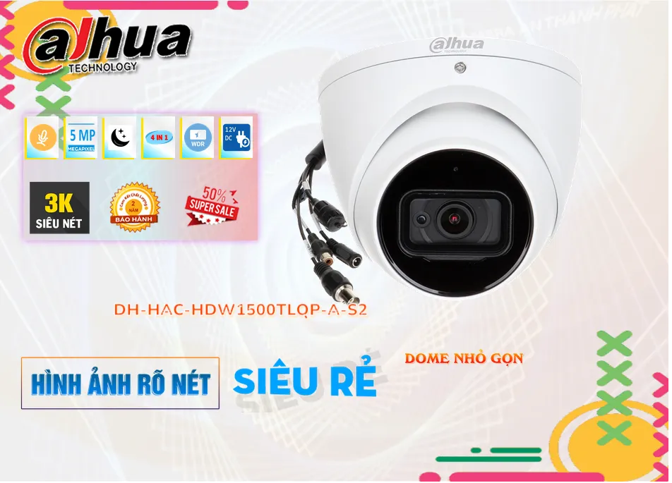Camera Dahua DH-HAC-HDW1500TLQP-A-S2,thông số DH-HAC-HDW1500TLQP-A-S2,DH HAC HDW1500TLQP A S2,Chất Lượng