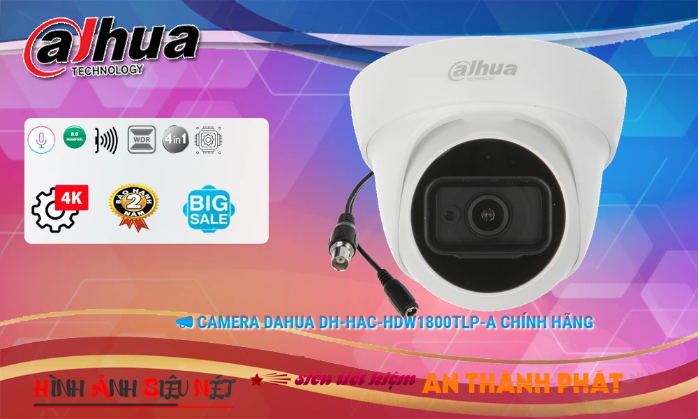 DH-HAC-HDW1800TLP-A sắc nét Dahua ➠