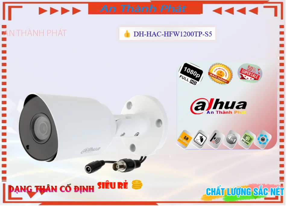 DH-HAC-HFW1200TP-S5 Camera Dahua,Giá DH-HAC-HFW1200TP-S5,phân phối DH-HAC-HFW1200TP-S5,DH-HAC-HFW1200TP-S5Bán Giá