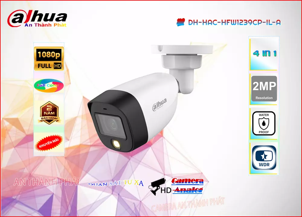 Camera HDCVI DAHUA DH-HAC-HFW1239CP-IL-A,DH-HAC-HFW1239CP-IL-A Giá Khuyến Mãi,DH-HAC-HFW1239CP-IL-A Giá