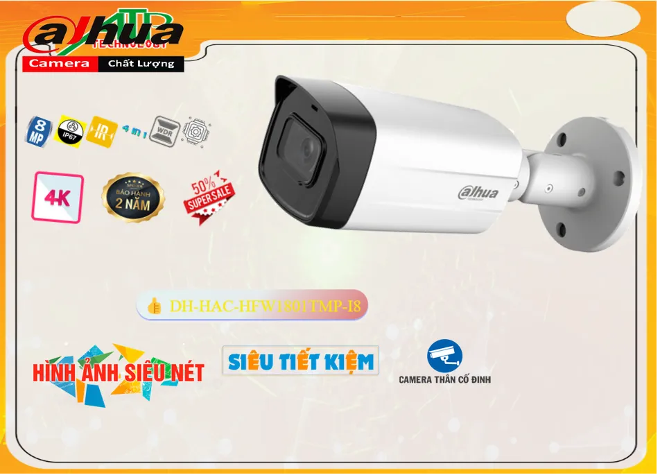 DH-HAC-HFW1801TMP-I8 Camera An Ninh Thiết kế Đẹp,Giá DH-HAC-HFW1801TMP-I8,phân phối