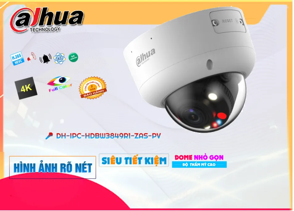 Camera Dahua DH-IPC-HDBW3849R1-ZAS-PV,Giá DH-IPC-HDBW3849R1-ZAS-PV,DH-IPC-HDBW3849R1-ZAS-PV Giá Khuyến Mãi,bán