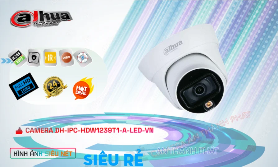 DH-IPC-HDW1239T1-A-LED-VN sắc nét Dahua