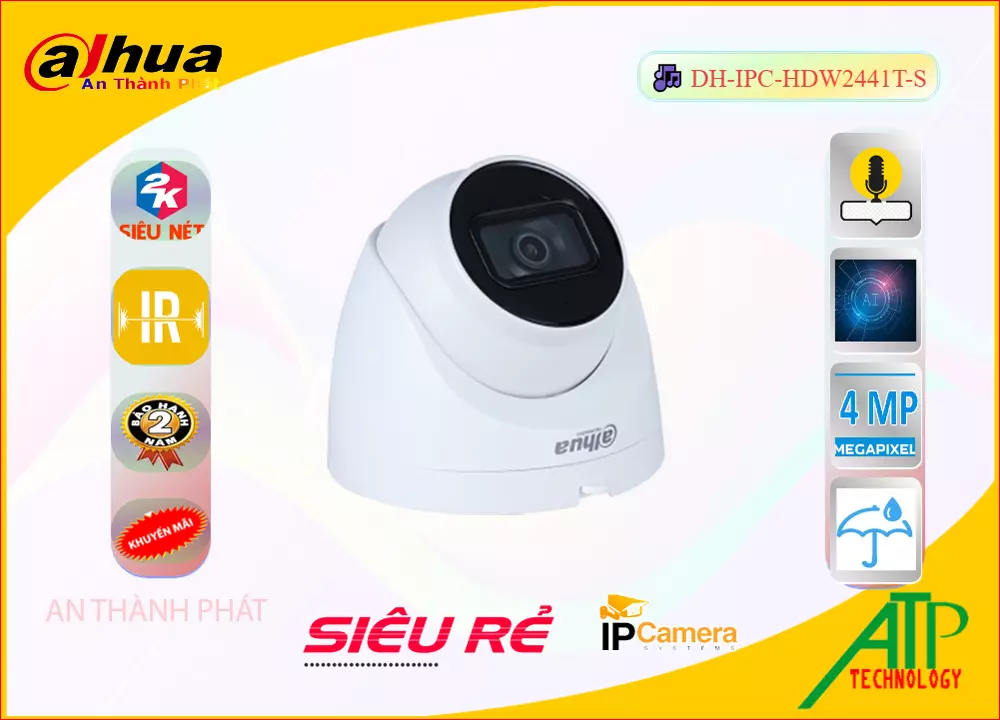 Camera DH-IPC-HDW2441T-S Công nghệ Ai,Giá DH-IPC-HDW2441T-S,phân phối DH-IPC-HDW2441T-S,DH-IPC-HDW2441T-SBán Giá