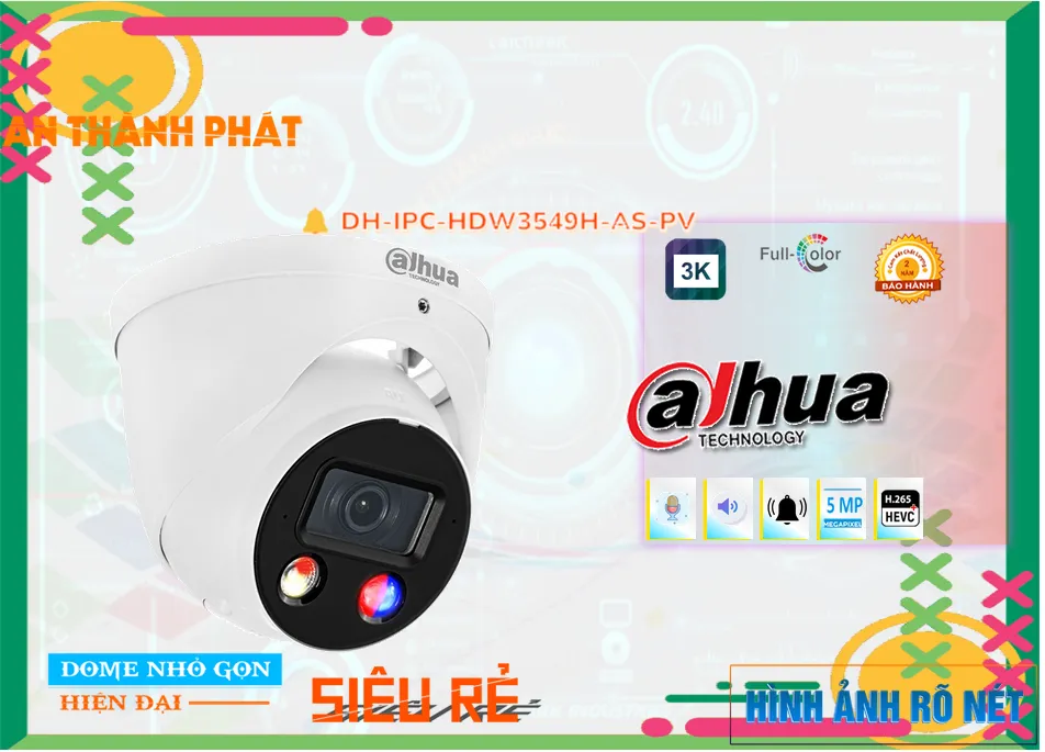 Camera Dahua DH-IPC-HDW3549H-AS-PV,DH-IPC-HDW3549H-AS-PV Giá rẻ,DH-IPC-HDW3549H-AS-PV Giá Thấp Nhất,Chất Lượng