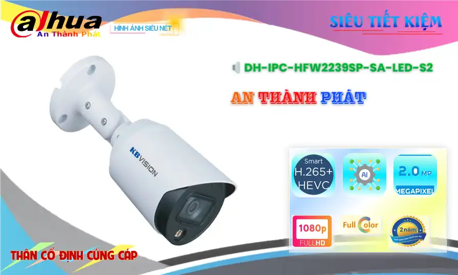 DH-IPC-HFW2239SP-SA-LED-S2 sắc nét Dahua DH-IPC-HFW2239SP-SA-LED-S2 sắc nét Dahua