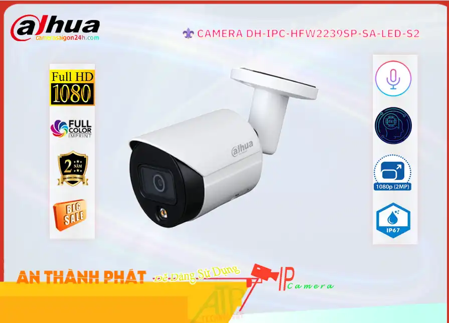 DH-IPC-HFW2239SP-SA-LED-S2 sắc nét Dahua DH-IPC-HFW2239SP-SA-LED-S2 sắc nét Dahua