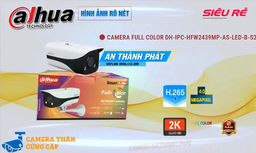 DH-IPC-HFW2439MP-AS-LED-B-S2 sắc nét Dahua