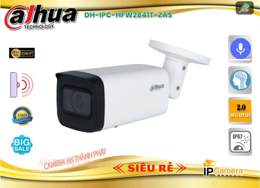 Camera IP Dahua Thân DH-IPC-HFW2841T-ZAS,Giá DH-IPC-HFW2841T-ZAS,phân phối DH-IPC-HFW2841T-ZAS,DH-IPC-HFW2841T-ZASBán