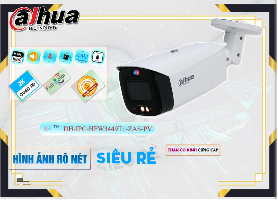 Camera Dahua DH-IPC-HFW3449T1-ZAS-PV,Giá DH-IPC-HFW3449T1-ZAS-PV,DH-IPC-HFW3449T1-ZAS-PV Giá Khuyến Mãi,bán