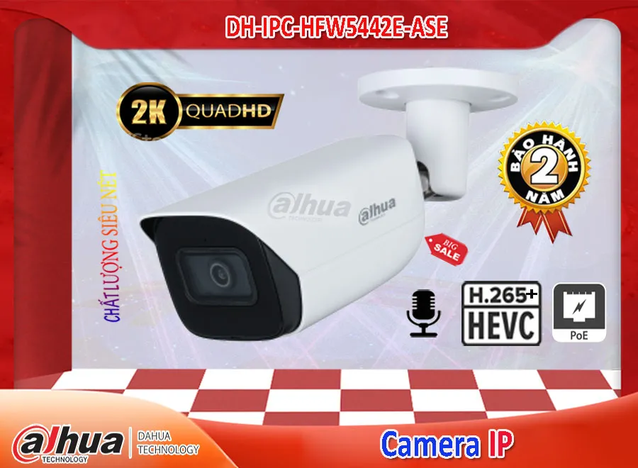 Camera IP Dahua DH-IPC-HFW5442E-ASE,thông số DH-IPC-HFW5442E-ASE,DH-IPC-HFW5442E-ASE Giá rẻ,DH IPC HFW5442E ASE,Chất