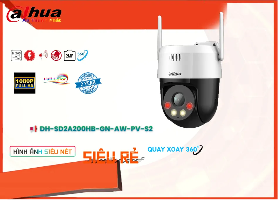 Camera Dahua DH-SD2A200HB-GN-AW-PV-S2,Giá DH-SD2A200HB-GN-AW-PV-S2,phân phối
