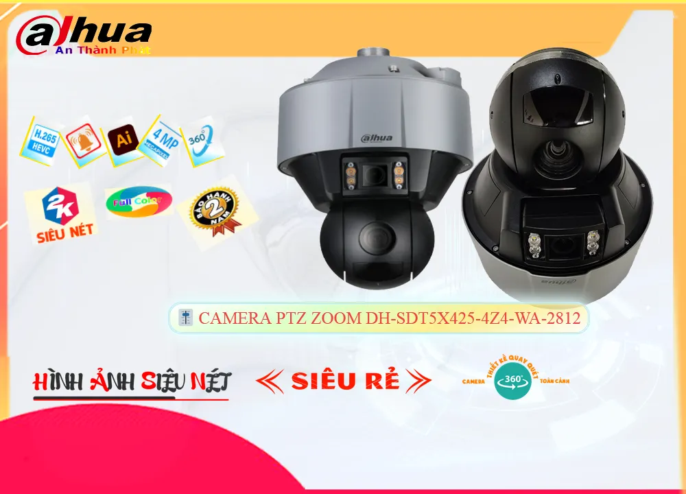 Camera Dahua DH-SDT5X425-4Z4-WA-2812, Giá DH-SDT5X425-4Z4-WA-2812, phân phối