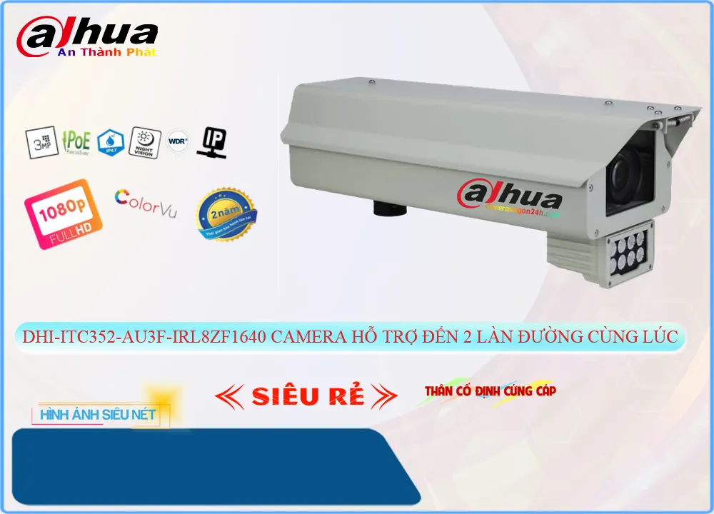 Camera Dahua DHI-ITC352-AU3F-IRL8ZF1640,DHI-ITC352-AU3F-IRL8ZF1640 Giá Khuyến Mãi ,DHI-ITC352-AU3F-IRL8ZF1640 Giá rẻ
