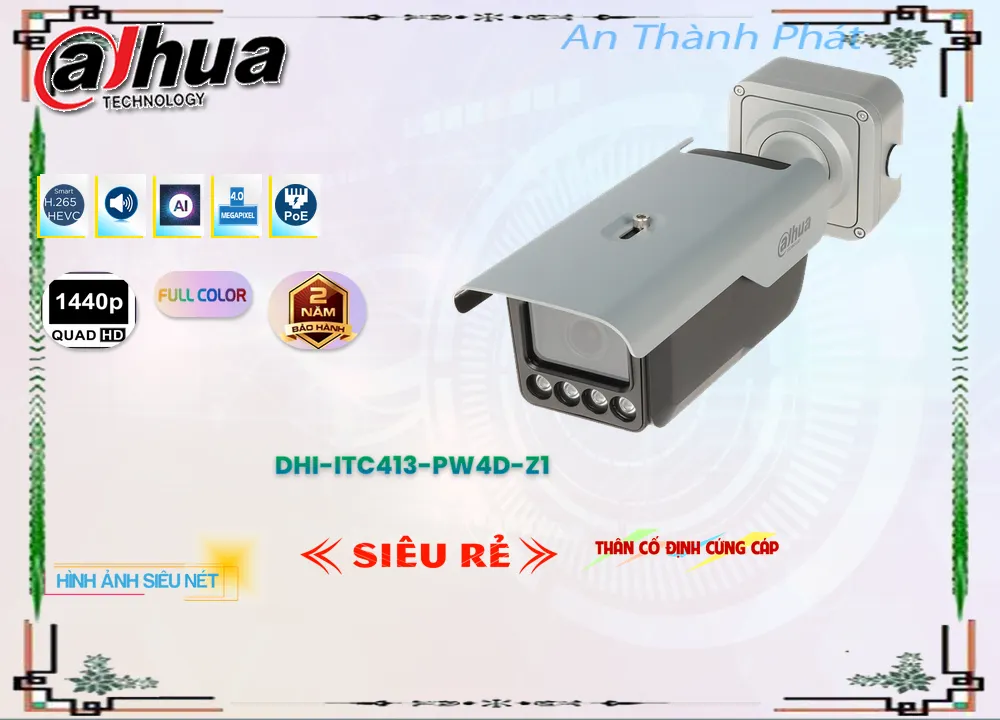 Camera Dahua DHI-ITC413-PW4D-IZ1,DHI-ITC413-PW4D-IZ1 Giá rẻ ,DHI-ITC413-PW4D-IZ1 Giá Thấp Nhất , Chất Lượng