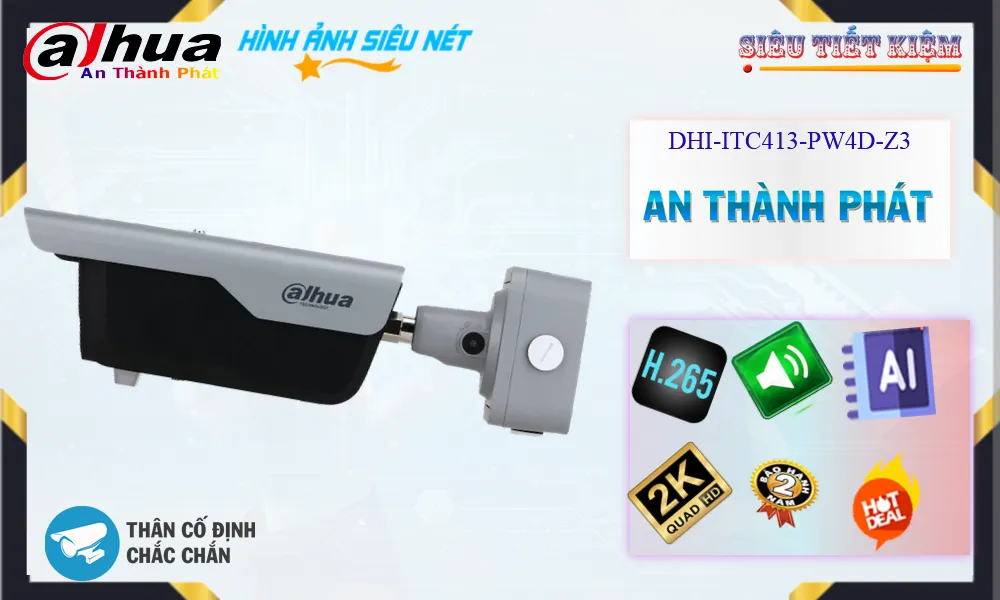 Camera Dahua DHI-ITC413-PW4D-IZ3, Giá DHI-ITC413-PW4D-IZ3, phân phối DHI-ITC413-PW4D-IZ3,DHI-ITC413-PW4D-IZ3Bán Giá Rẻ
