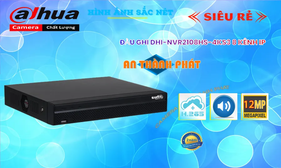 DHI-NVR2108HS-4KS3 Đầu Ghi Hình Công Nghệ Mới
