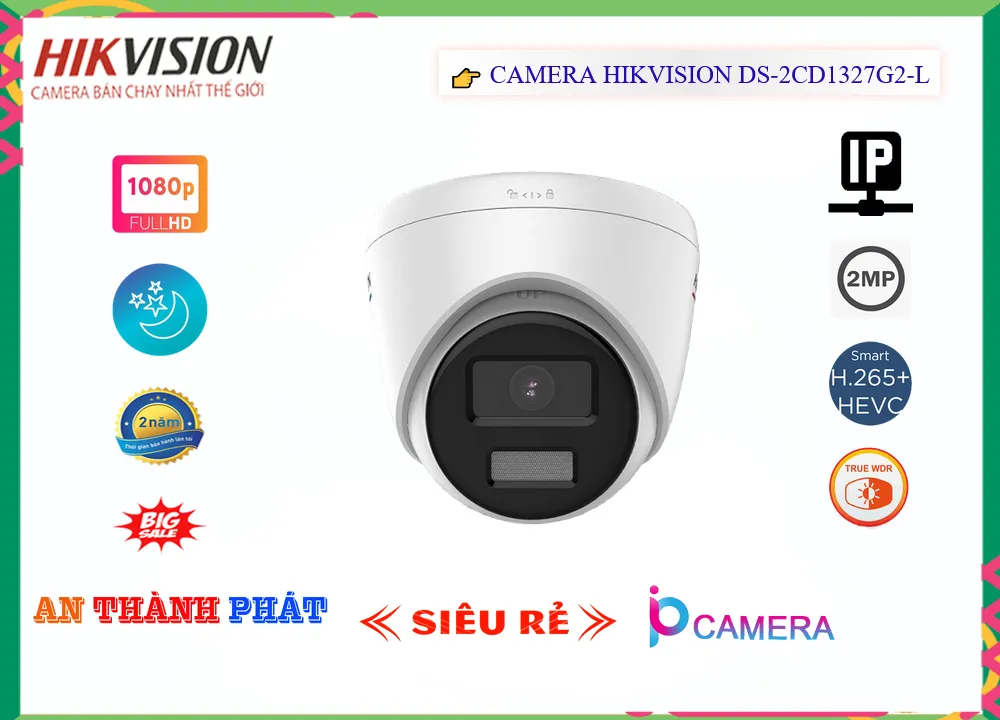 Camera Hikvision DS-2CD1327G2-L,DS-2CD1327G2-L Giá rẻ ,DS-2CD1327G2-L Giá Thấp Nhất , Chất Lượng