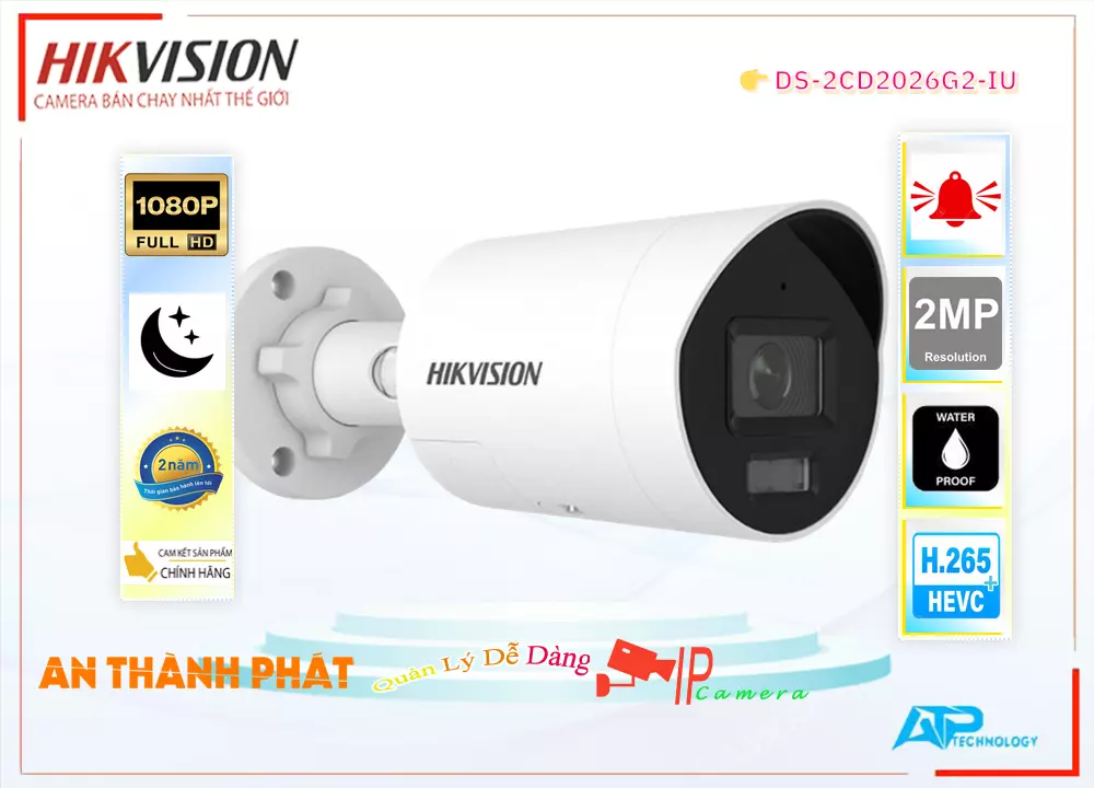 Camera Hikvision DS-2CD2026G2-IU,DS-2CD2026G2-IU Giá rẻ,DS-2CD2026G2-IU Giá Thấp Nhất,Chất Lượng