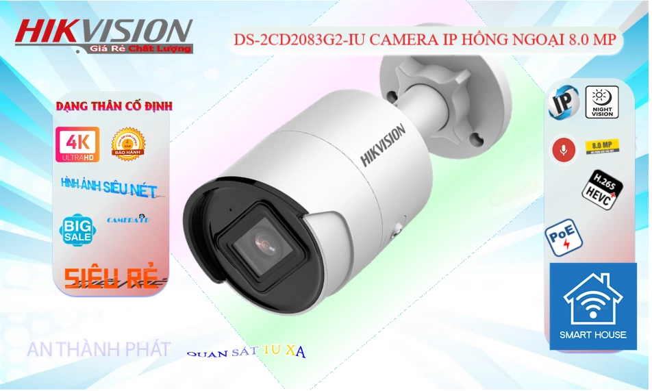 DS-2CD2083G2-IU Thiết kế Đẹp  Hikvision