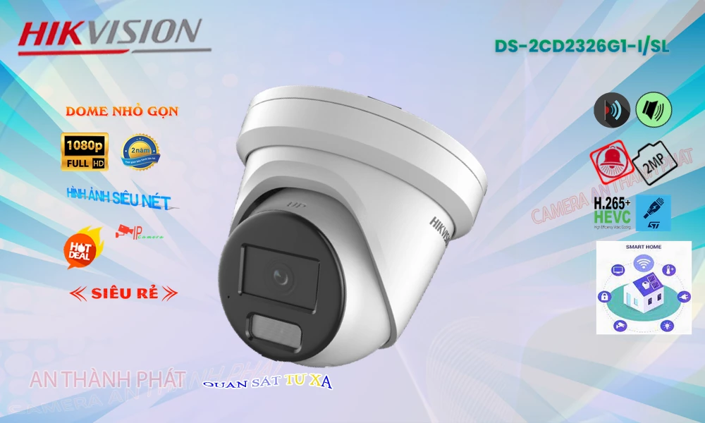 DS-2CD2326G1-I/SL sắc nét Hikvision