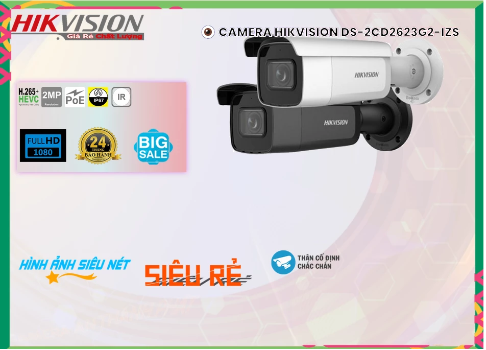 DS 2CD2623G2 IZS,Camera IP Hikvision DS-2CD2623G2-IZS,DS-2CD2623G2-IZS Giá rẻ,DS-2CD2623G2-IZS Công Nghệ